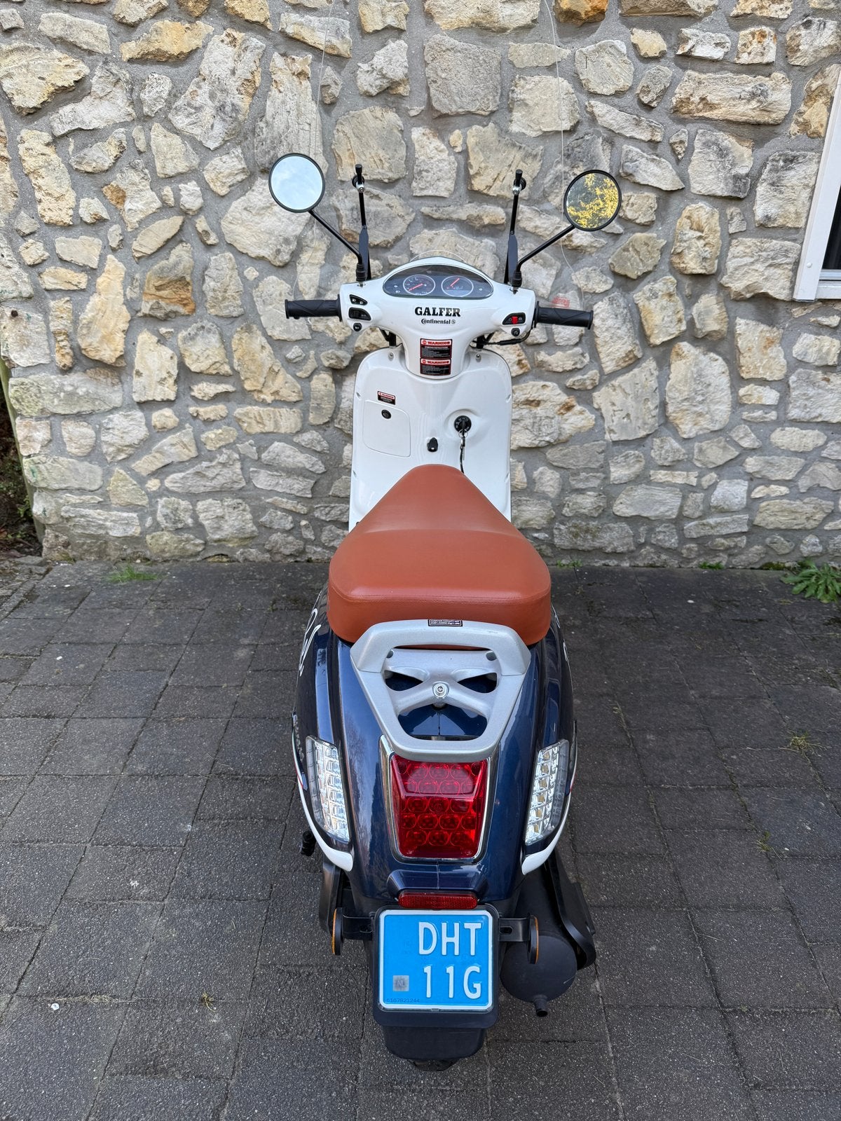 IVA Ibiza Snor/Bromscooter - Wit/Donkerblauw - 2016, Zo goed als nieuw, Benzine, Ophalen, Overige merken