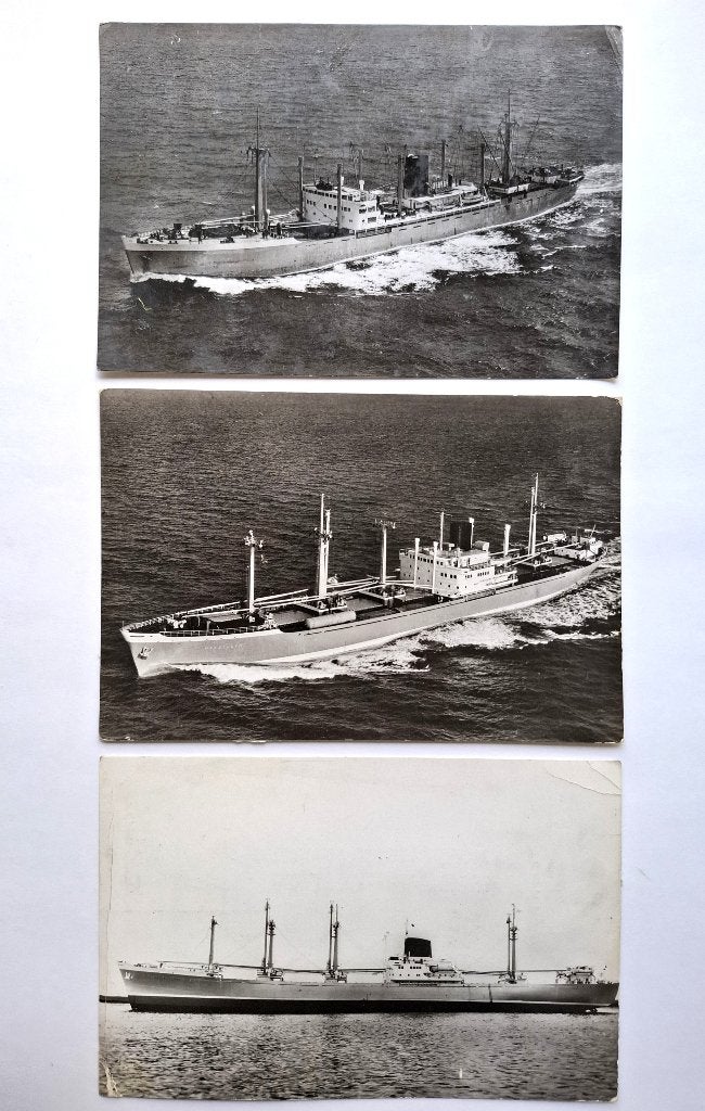 kaarten reisschema Koninklijke Rotterdamse LLoyd 1962 / 1963, Verzenden, Zo goed als nieuw, Motorboot, Kaart, Foto of Prent