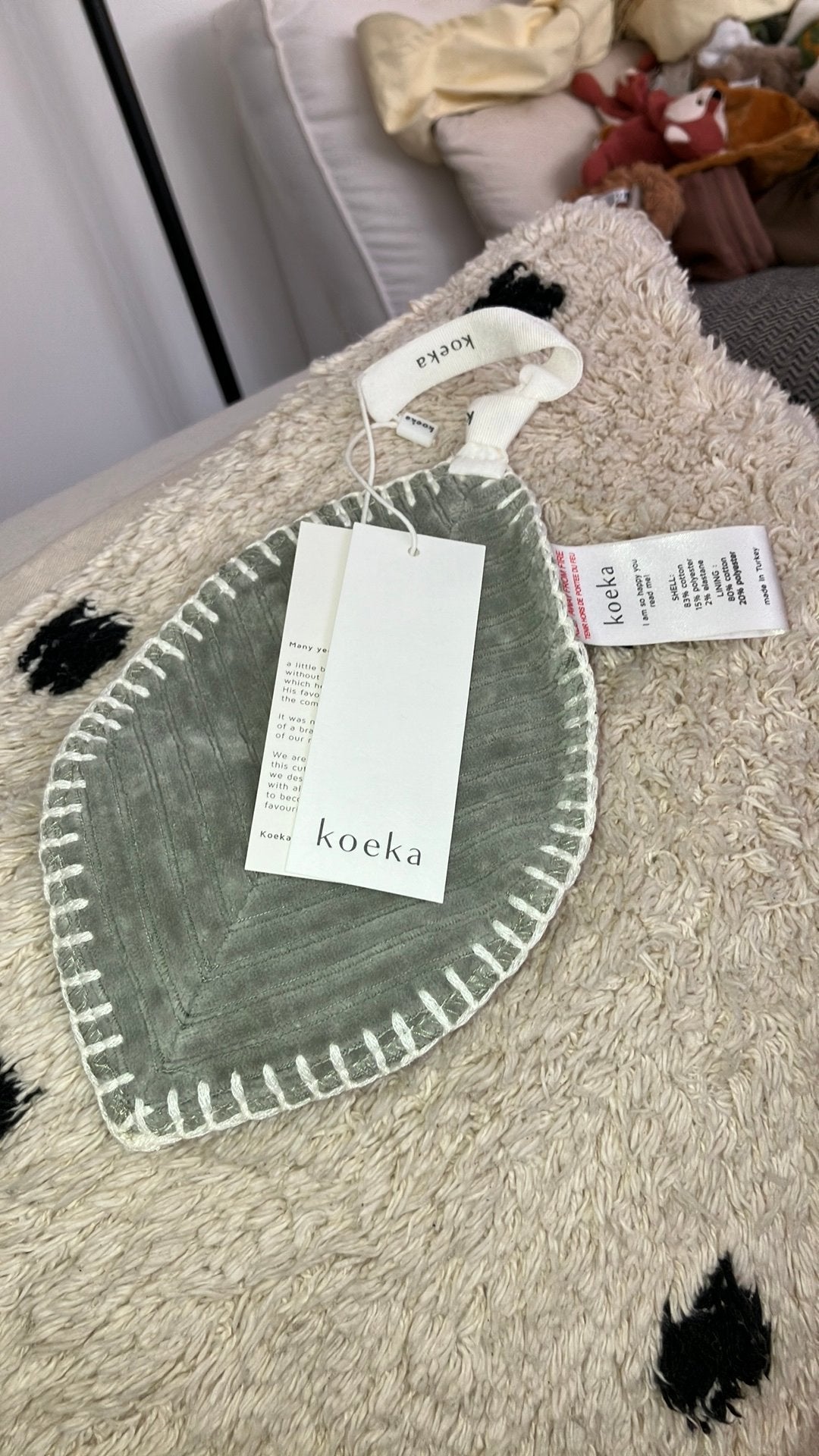 Koeka vik blaadje speendoekje blad, Kinderen en Baby's, Ophalen of Verzenden, Nieuw, Overige typen, Overige merken
