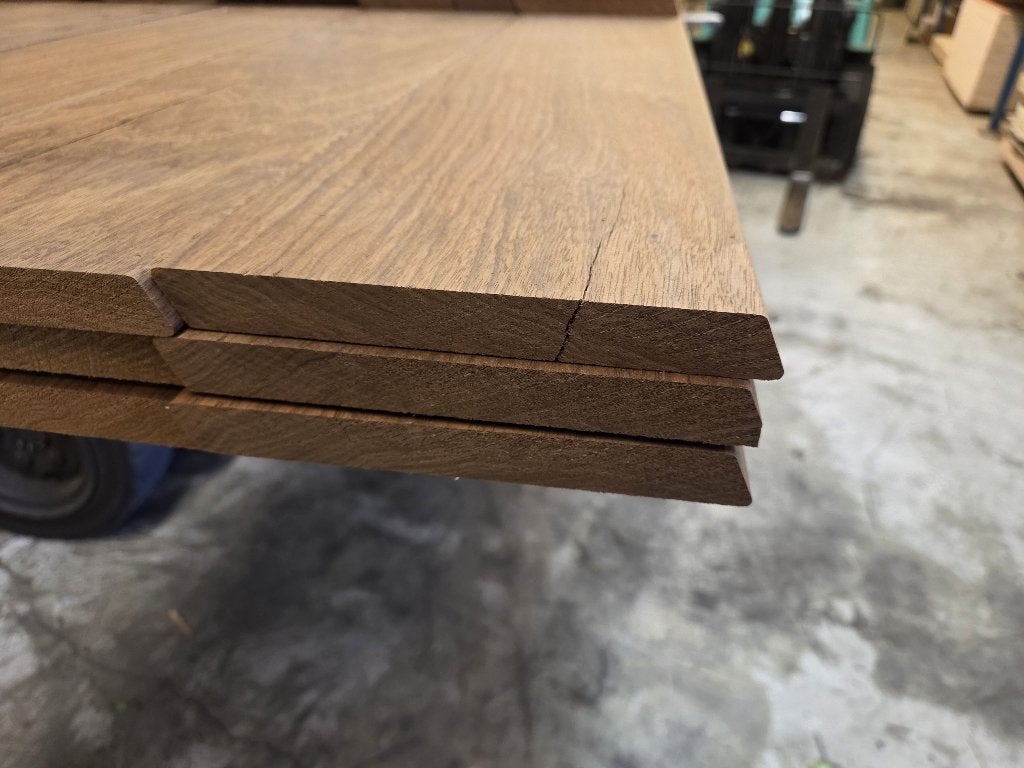 11.6 m2 Hardhout Rhombus profiel 2.0x18.5 cm - nr: HP101, Ophalen, Planken, Nieuw, Hardhout