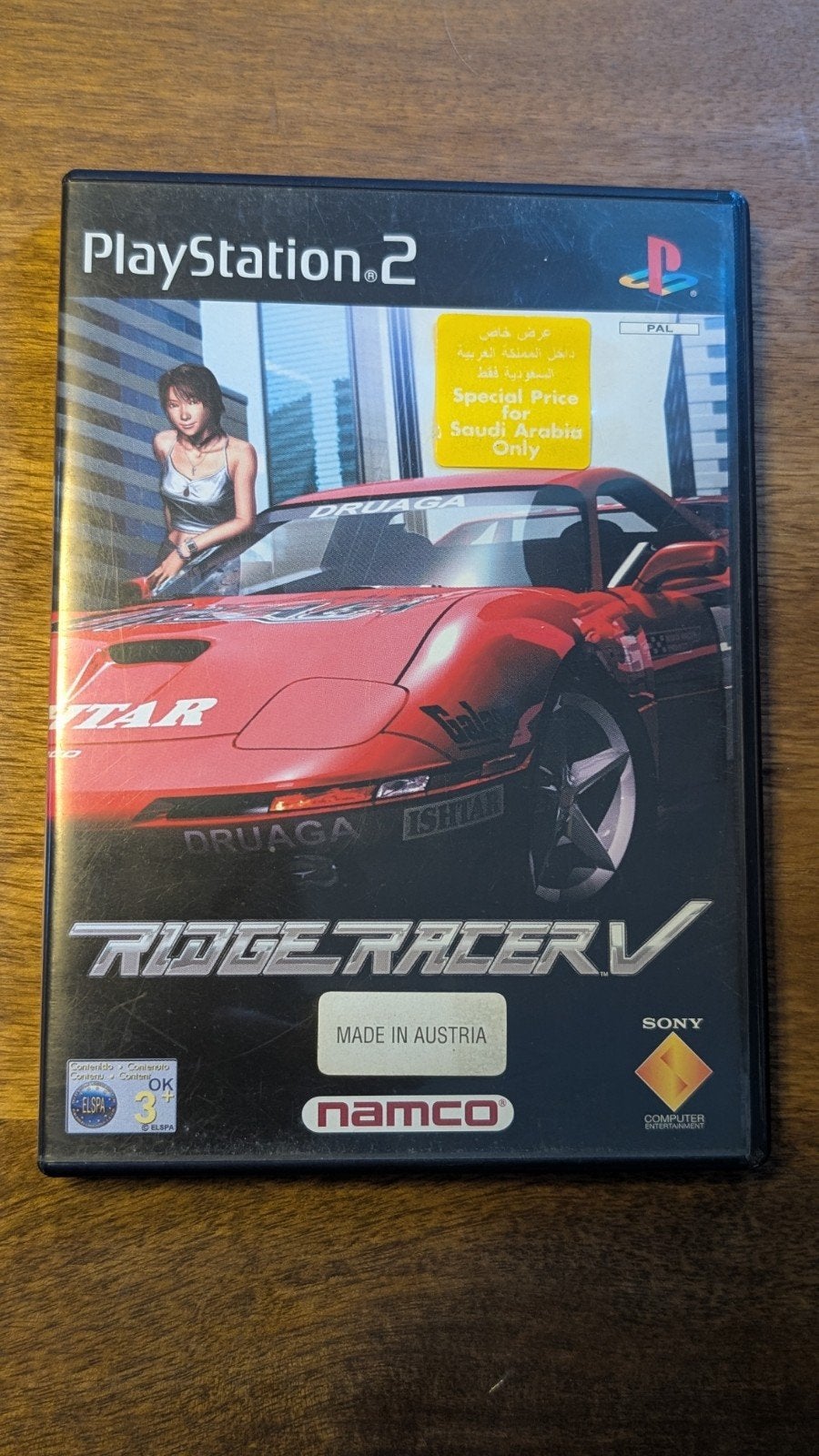 Ridge Racer V - PlayStation 2 (PS2) Racegame, Spelcomputers en Games, Gebruikt, Racen en Vliegen, 2 spelers, Eén computer