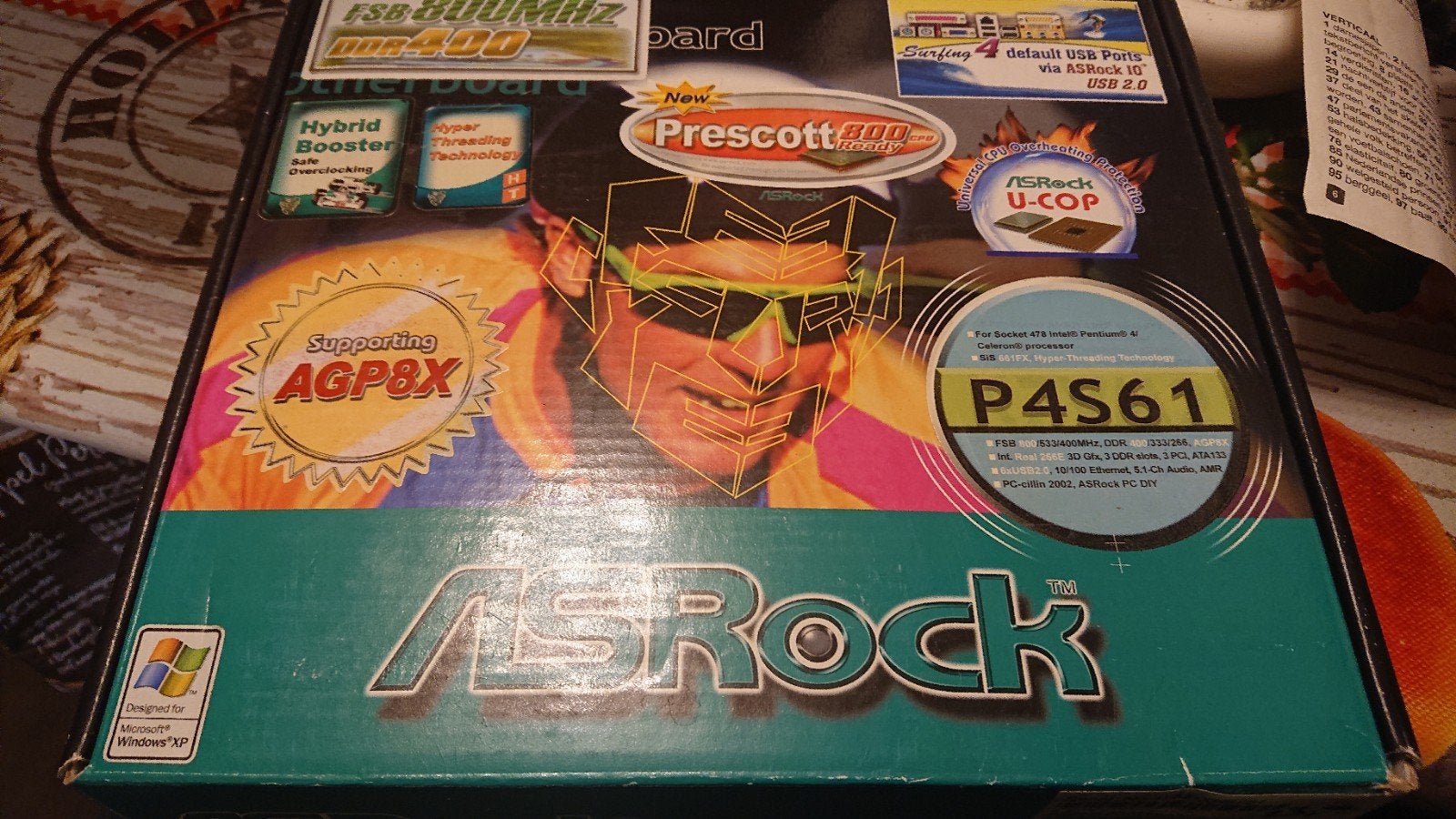 Asrock P4S61 socket 478 moederbord nieuw, Ophalen of Verzenden, ASROCK