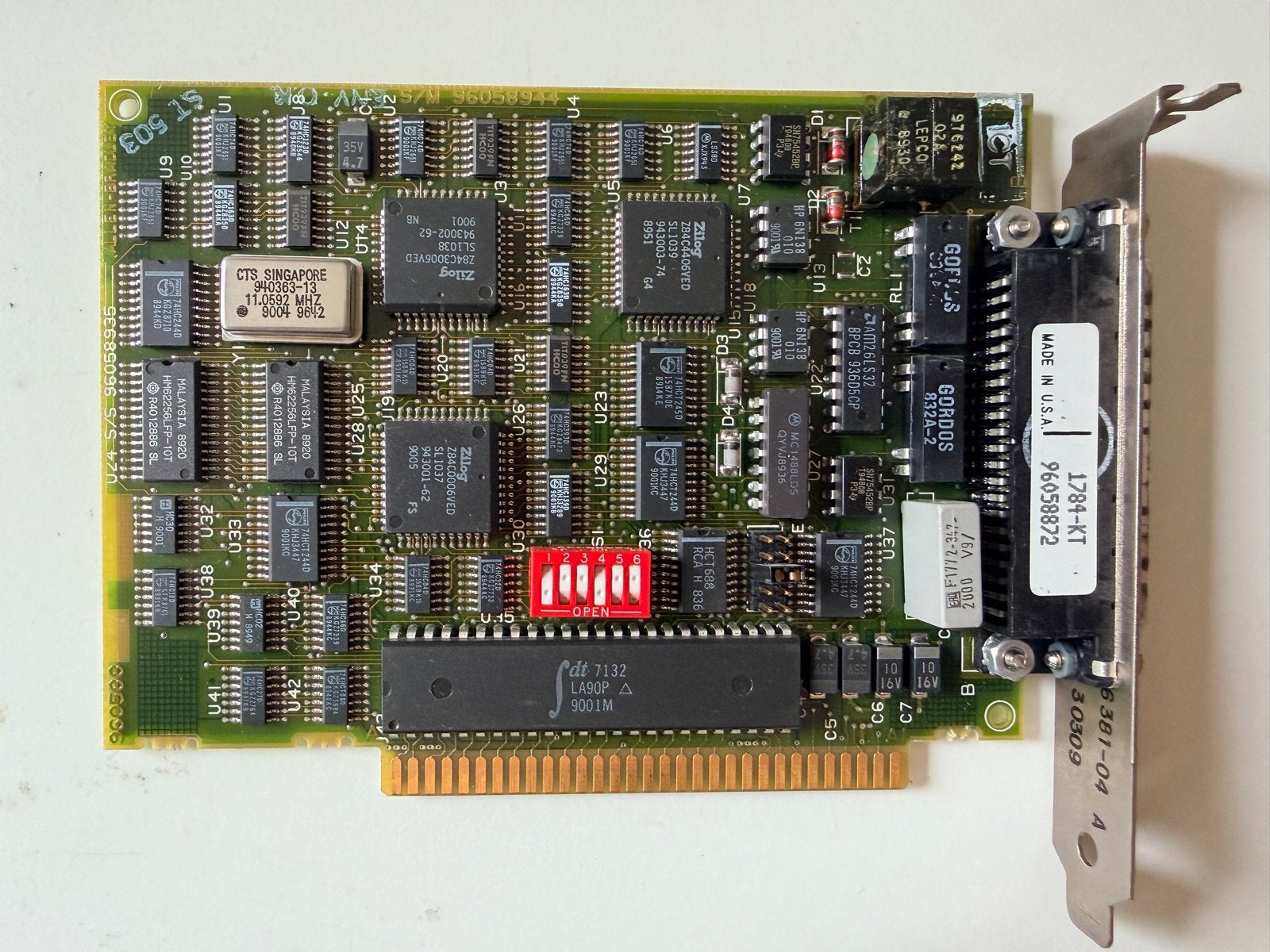 ISA Allen-Bradley 1784-KT DH+ interfacekaart XT (8-bit ISA), Computers en Software, Ophalen of Verzenden