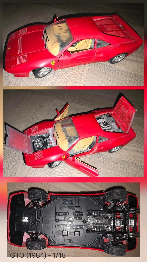 Bburago Ferrari GTO (1984), Ophalen of Verzenden, Gebruikt, Auto, Bburago