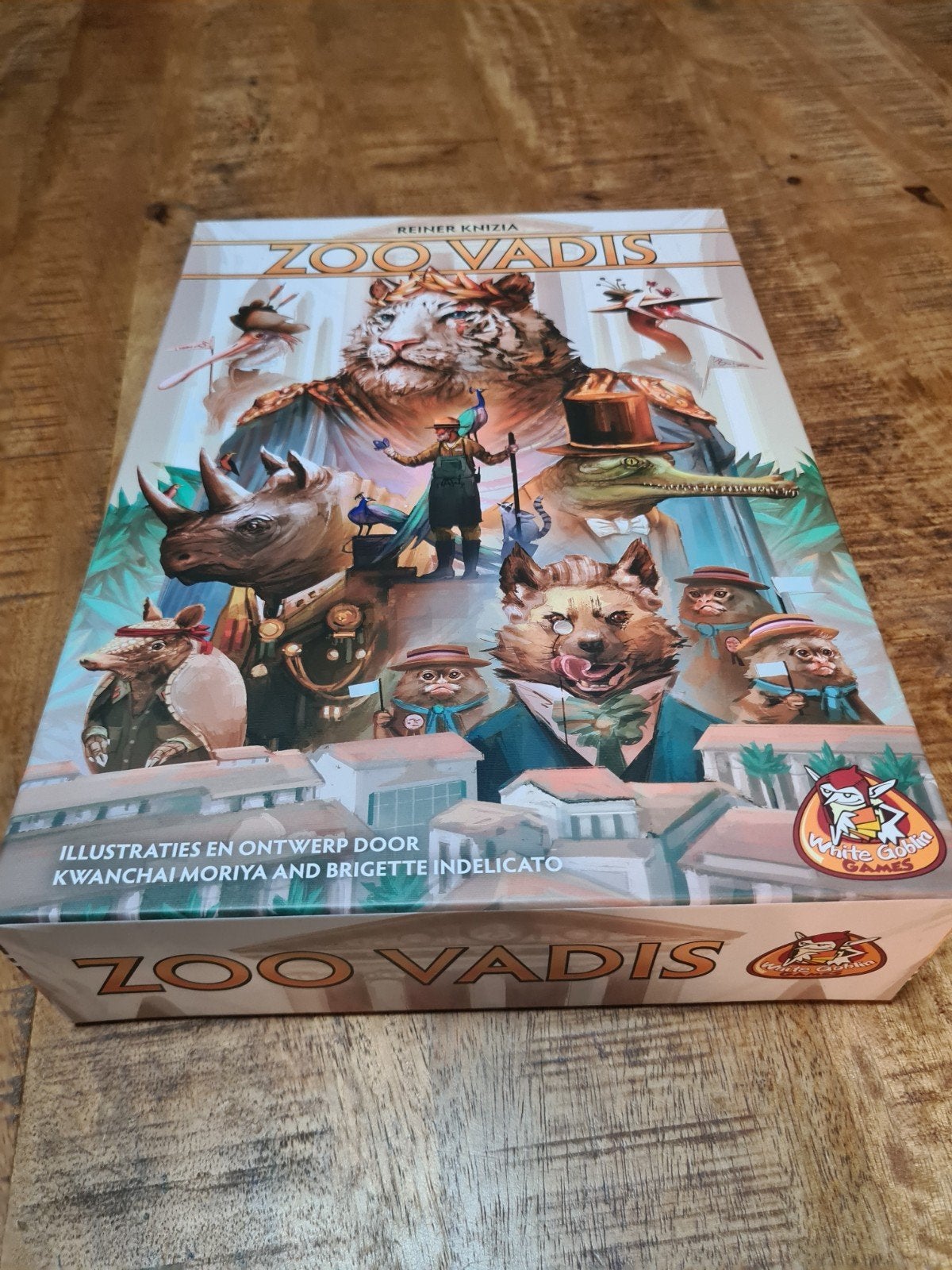 Zoo Vadis bordspel - Nieuwstaat, Vijf spelers of meer, Ophalen of Verzenden, Zo goed als nieuw, White Goblin Games