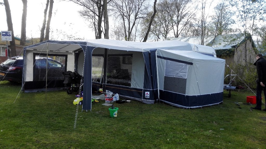 Caravan Knaus 450 (2000) mover, voortent, uitbouw & luifel, Ophalen, Gebruikt