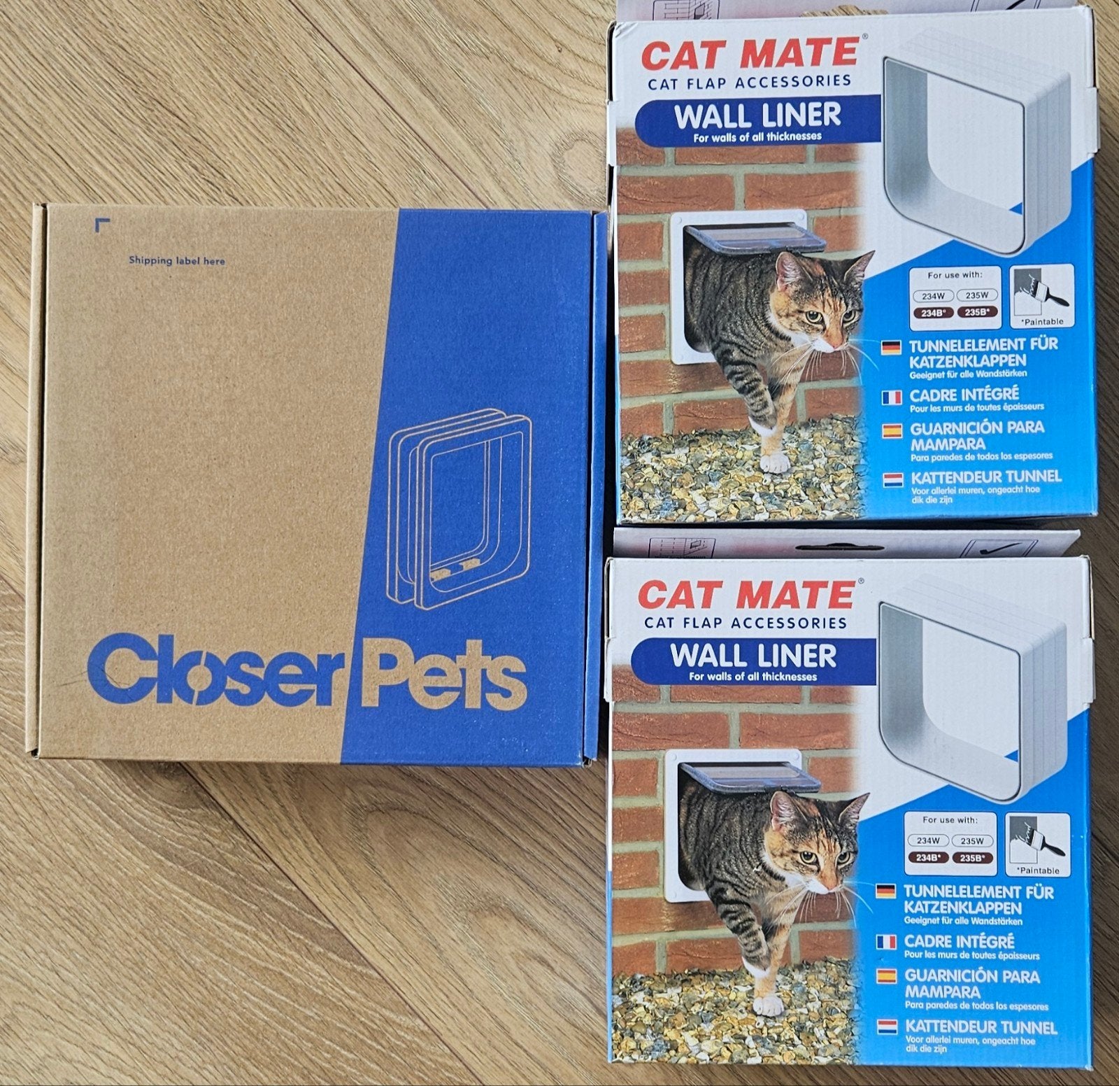 Nieuw in doos kattenluik met 2 verlengdelen, Dieren en Toebehoren, Ophalen of Verzenden