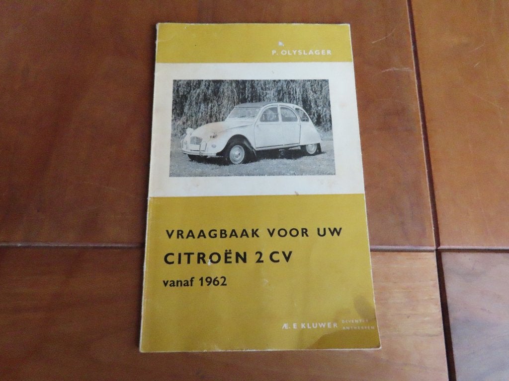 Vraagbaak Citroen 2CV, 2CV AZU/AZUL vanaf 1962, mooi!, Ophalen of Verzenden