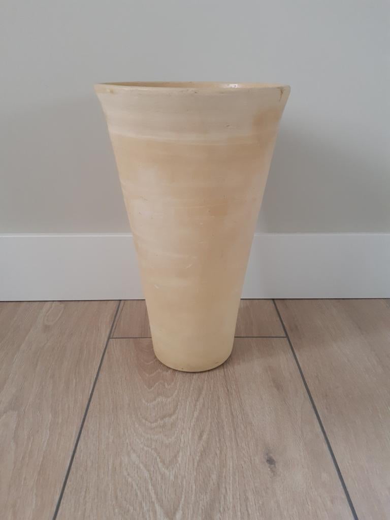 Hoge Terracotta Bloempot, Tuin en Terras, Bloempotten, Gebruikt, Ophalen of Verzenden, Balkon, Overige vormen