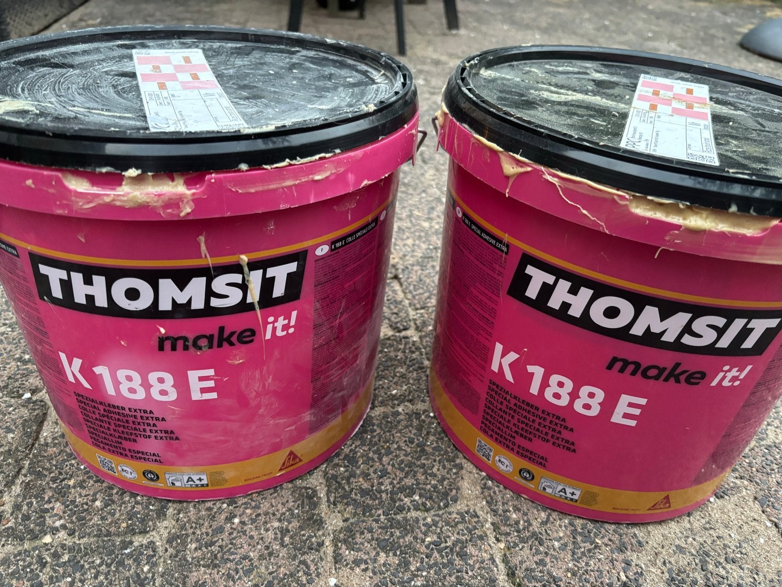 THOMSIT K 188 E Lijm voor PVC, rubber en linoleum (2x13kg), Ophalen, Zo goed als nieuw