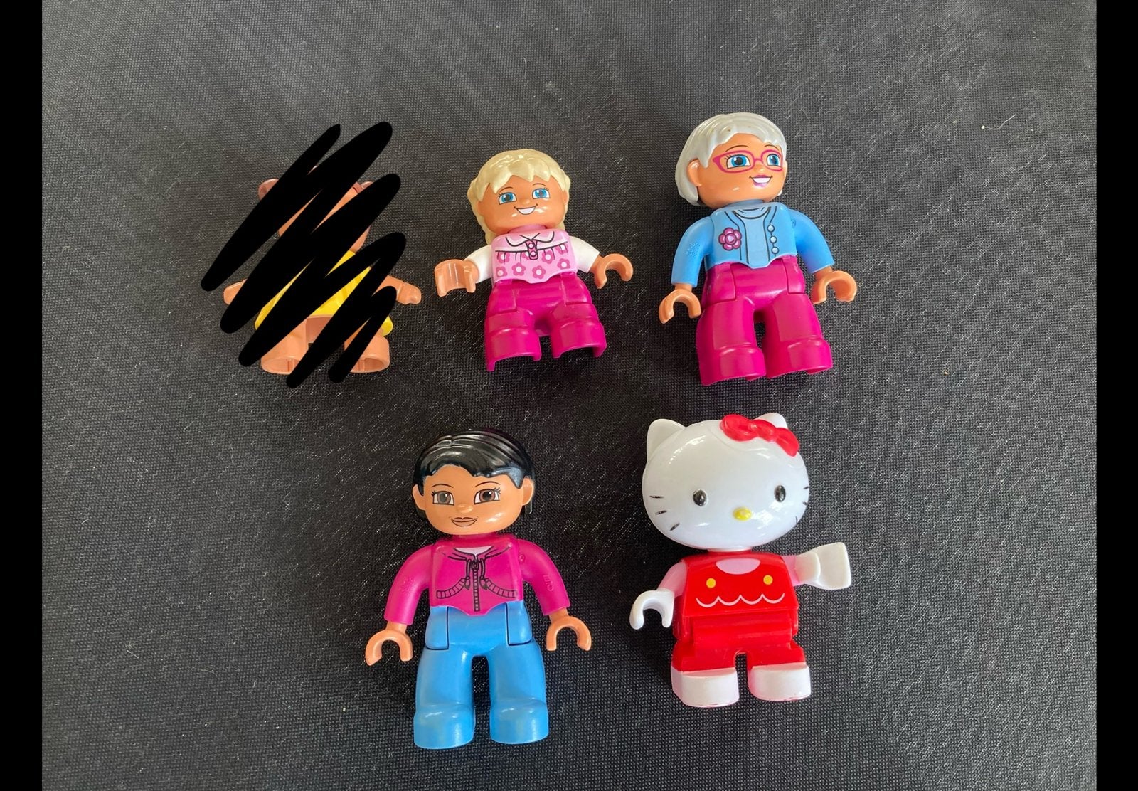Lego duplo poppen., Ophalen of Verzenden, Zo goed als nieuw, Duplo