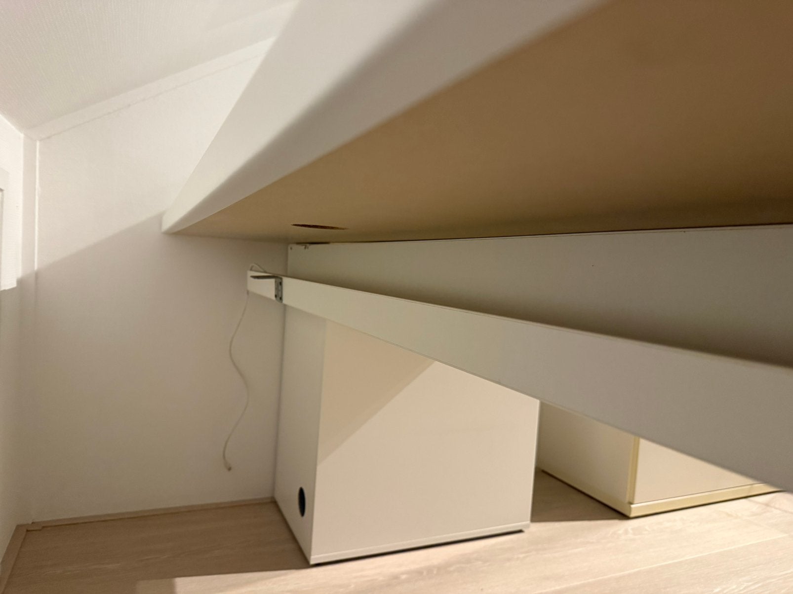 Bureaublad 200x90cm met ladekast, Zo goed als nieuw, 3 of 4 laden, Minder dan 100 cm, 25 tot 50 cm