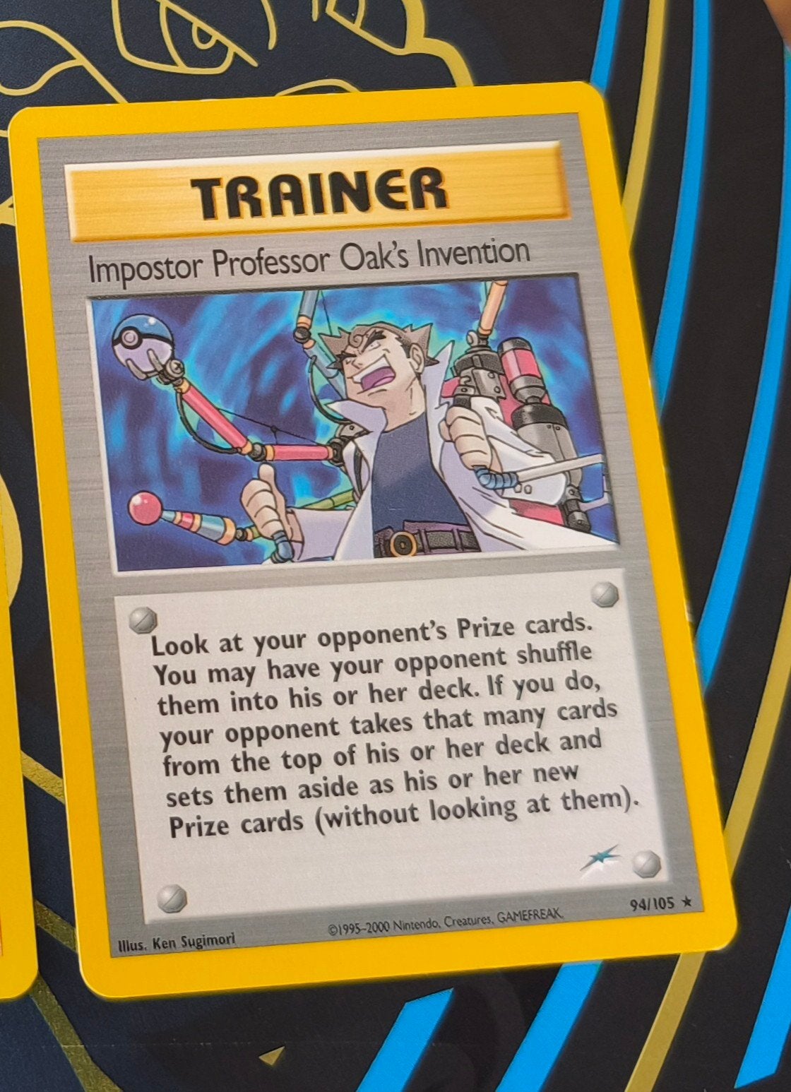 Pokémon Trainer kaart: Impostor Professor Oak's Invention, Ophalen of Verzenden, Zo goed als nieuw, Losse kaart