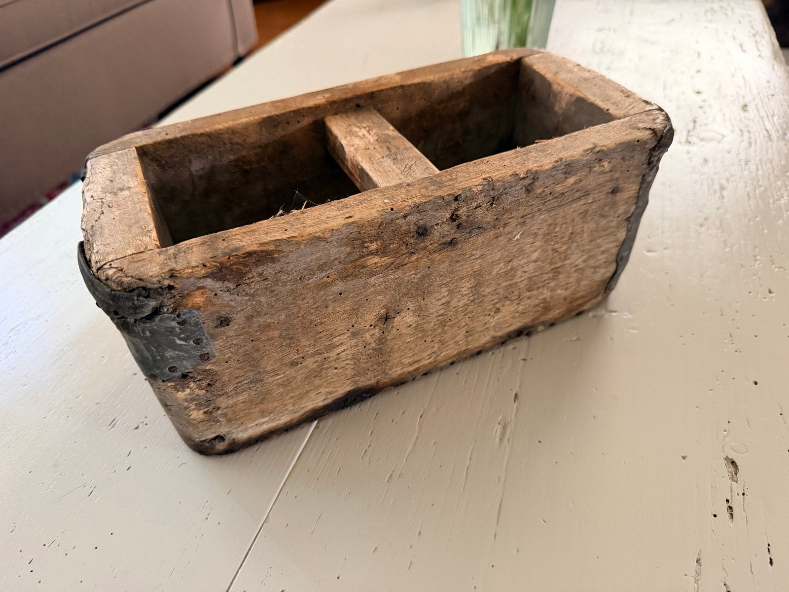 Decoratieve oude houten bak, Ophalen of Verzenden