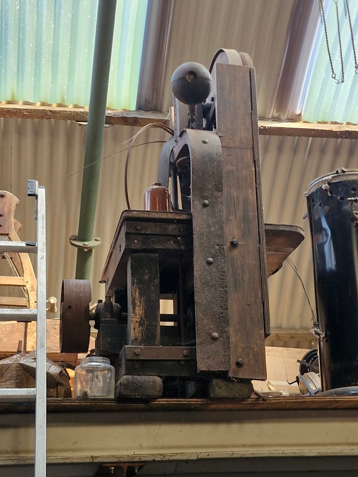 Oude industriële compressor, vintage staat, Doe-het-zelf en Verbouw, Compressors, Ophalen