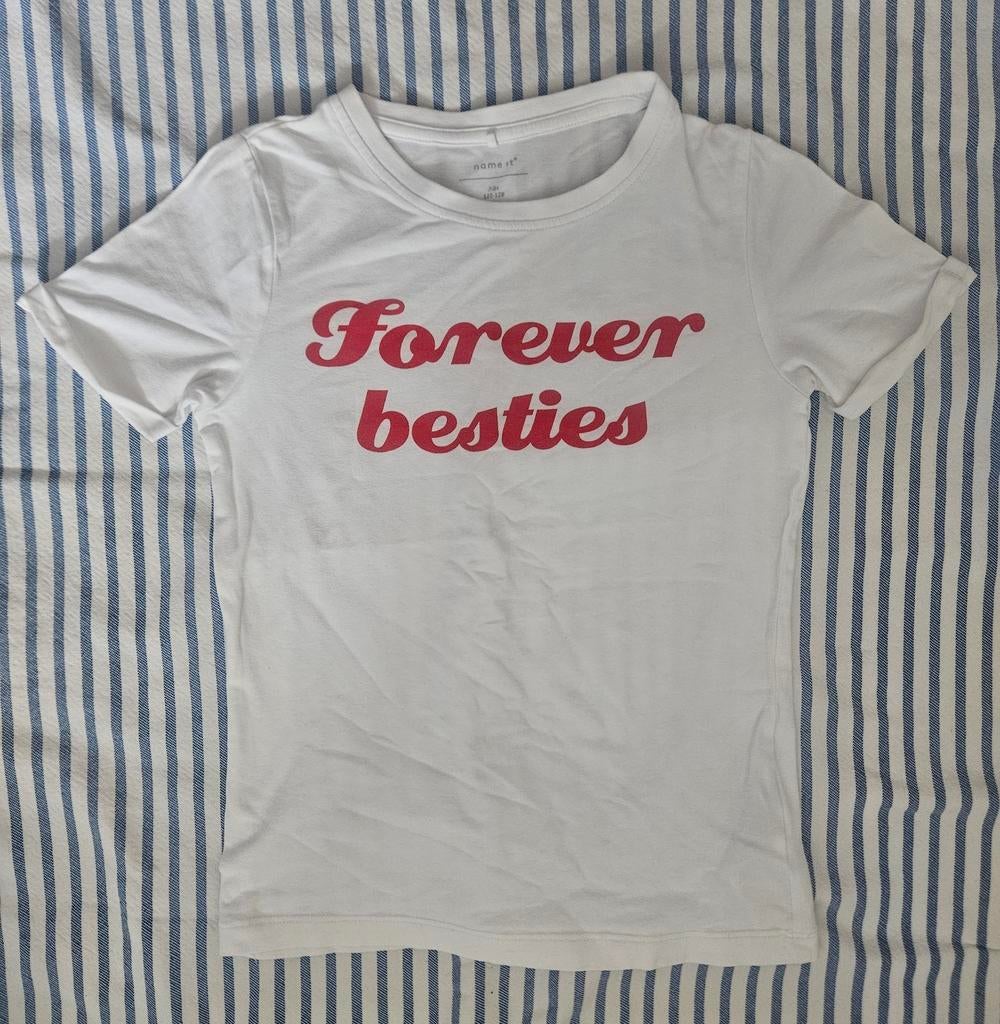 Name it shirt 'forever besties' maat 122-128, Meisje, Ophalen of Verzenden, Zo goed als nieuw, Shirt of Longsleeve