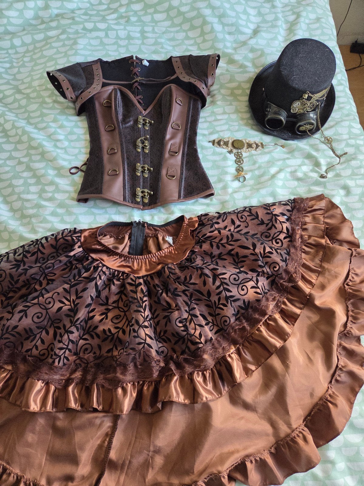 Steampunk Kostuum Maat S - Compleet met Accessoires, Ophalen, Kleding, Maat 36 (S), Overige thema's