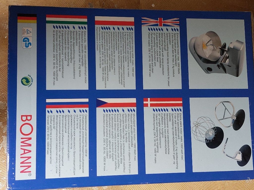 Keukenmachine, Witgoed en Apparatuur, 4 liter of meer, 3 snelheden of meer, Ophalen of Verzenden, Zo goed als nieuw