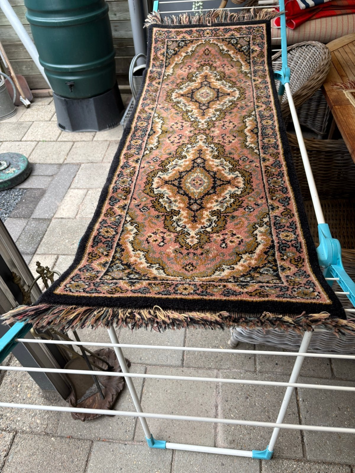 Smyrna Tafelloper 140 x 50 cm, Gebruikt, 100 tot 150 cm, Roze, Rechthoekig