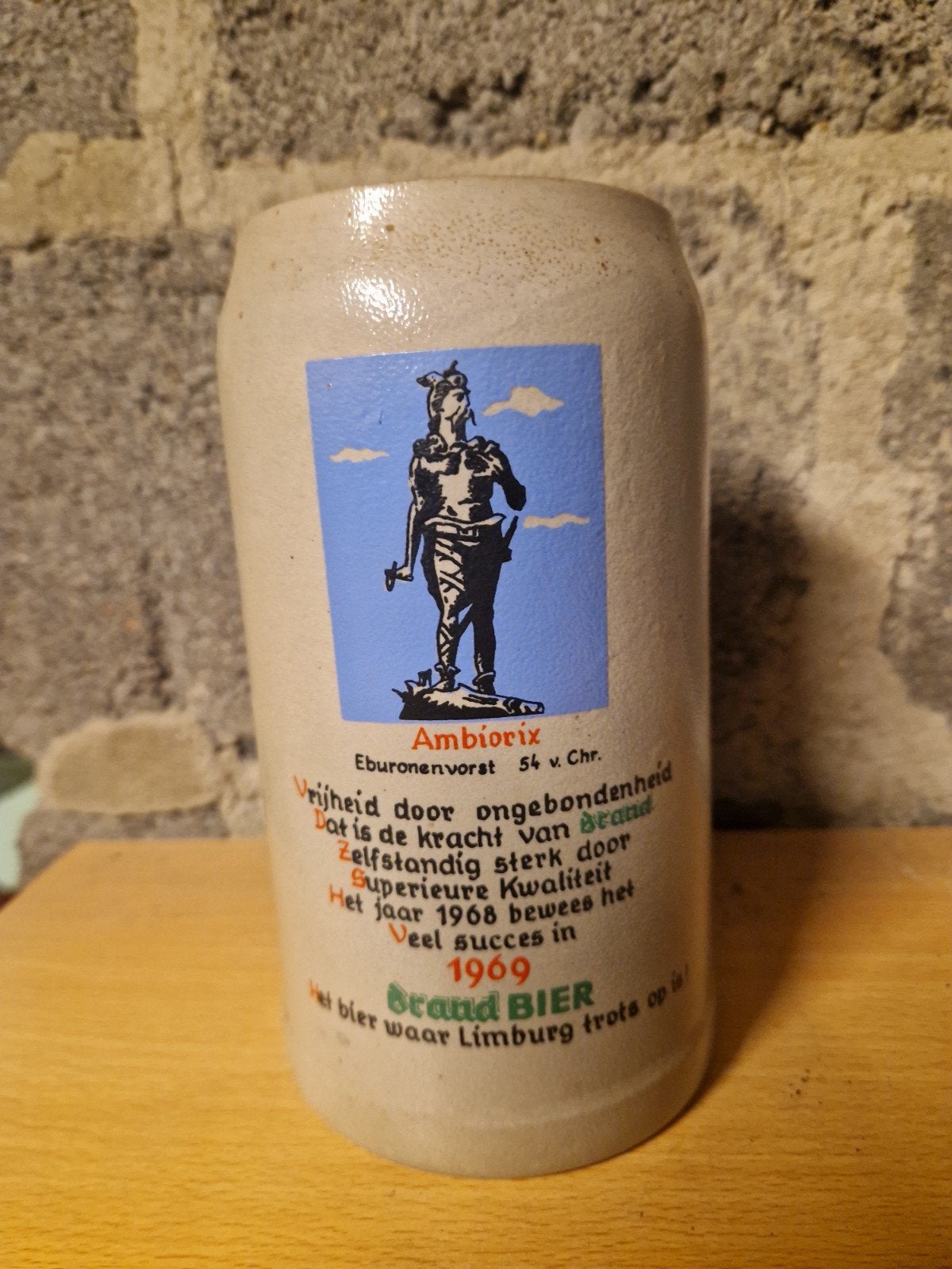 Vintage Brand Bier Ambiorix Bierpul - 1969, Ophalen