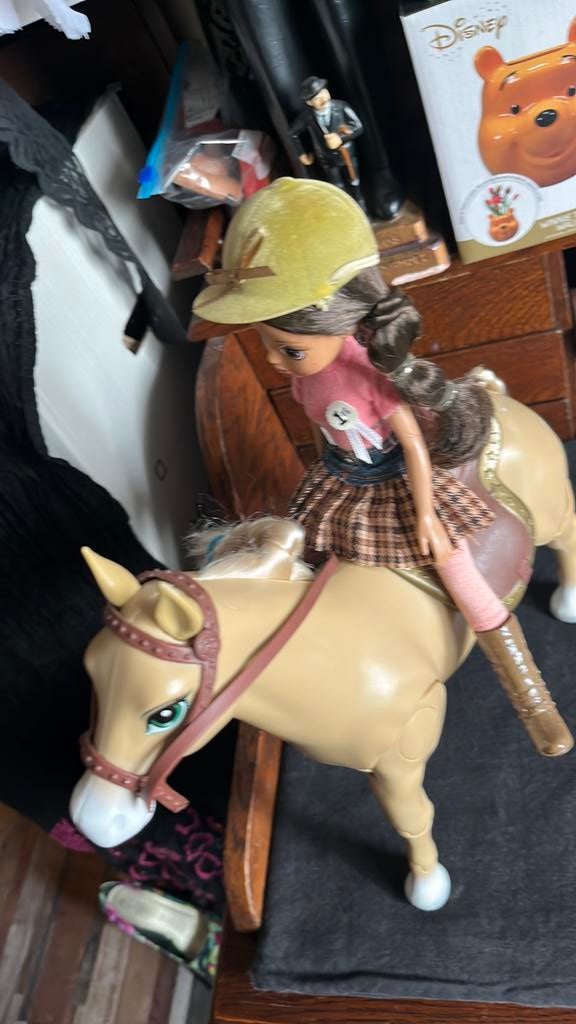 Dit set paard rij pop, Verzenden, Zo goed als nieuw
