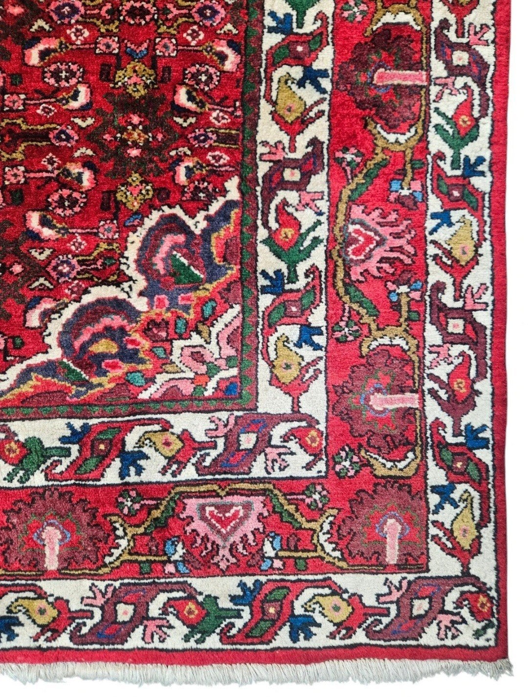 Handgeknoopt vintage Perzisch wol Husseinabad 216x300cm, Gebruikt, 200 cm of meer, Ophalen of Verzenden, Www.hypepopup.nl