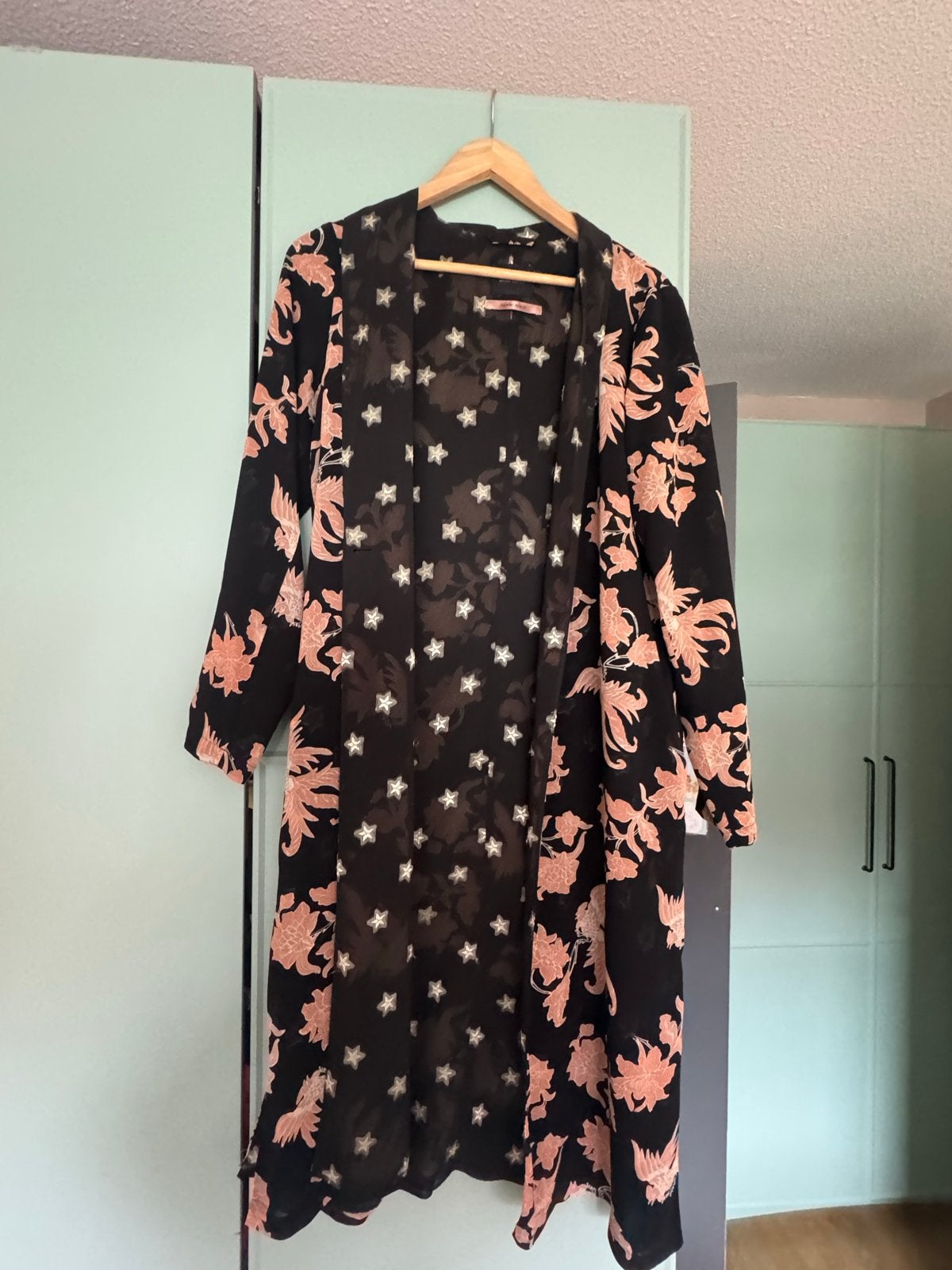 Scotch & Soda Maison Scotch Kimono (dubbelzijdig), Maat 38/40 (M), Zwart, Ophalen of Verzenden, Gedragen