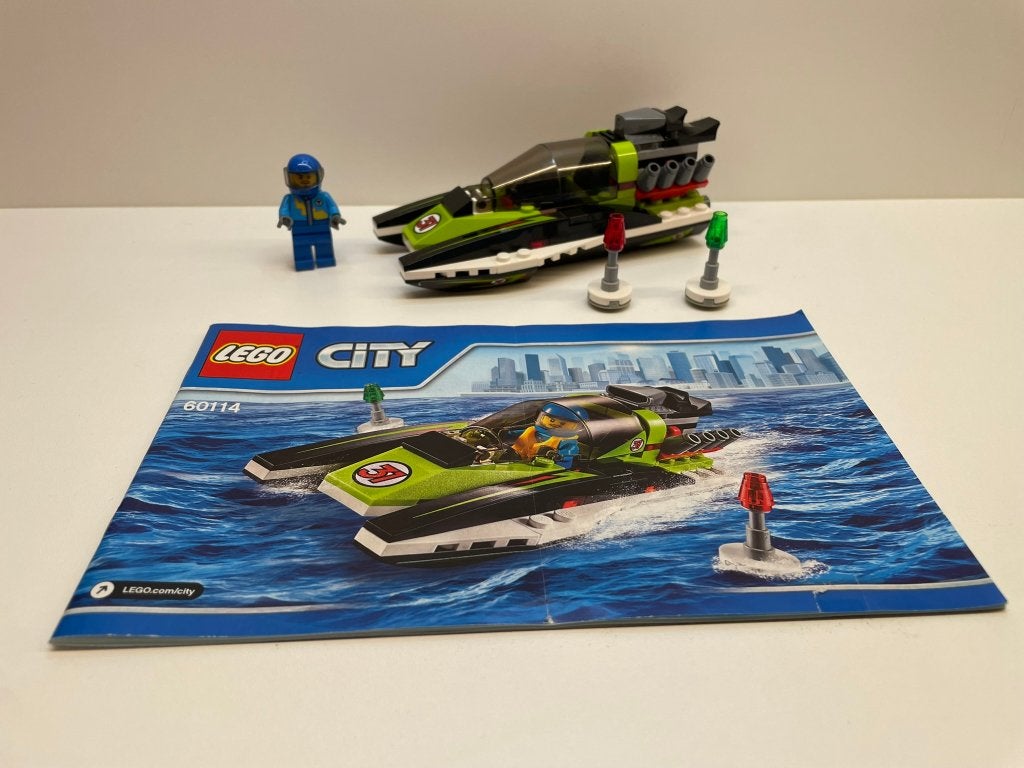 LEGO 60114 - Race Boat - 100% compleet, City, Lego, Ophalen of Verzenden, Zo goed als nieuw