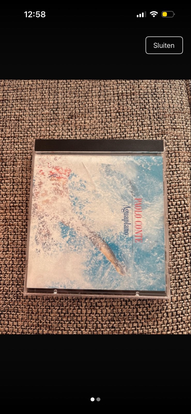Paolo Conte - Aguaplano CD, Ophalen of Verzenden, Zo goed als nieuw, Inclusief boekje, Singer-songwriter