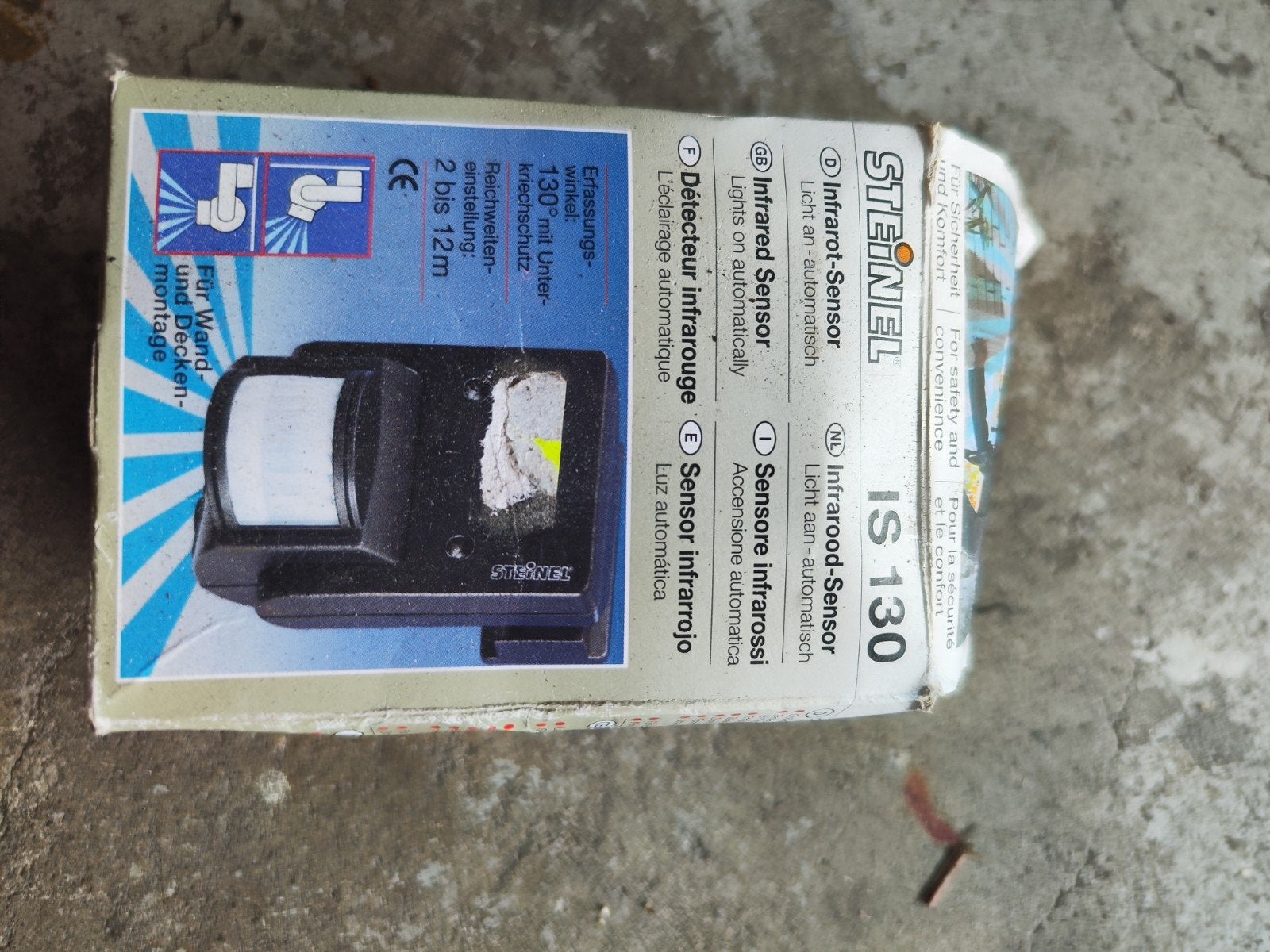 Steinel IS 130 bewegingsmelder, Ophalen, Nieuw, Netvoeding, Minder dan 50 watt