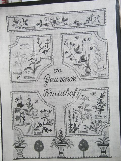 Borduurpatroon  Geurende Kruidhof  kruiden lap  3805 do, Verzenden, Nieuw, Handborduren, Patroon