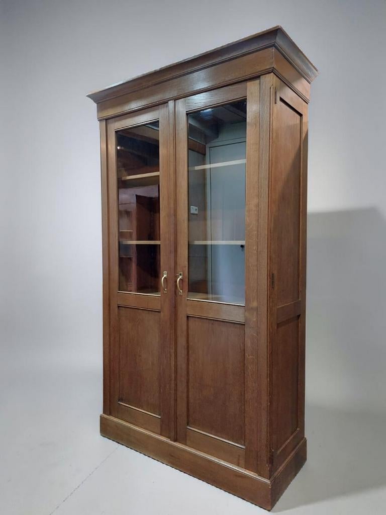 Antieke vitrinekast art deco kast, Ophalen