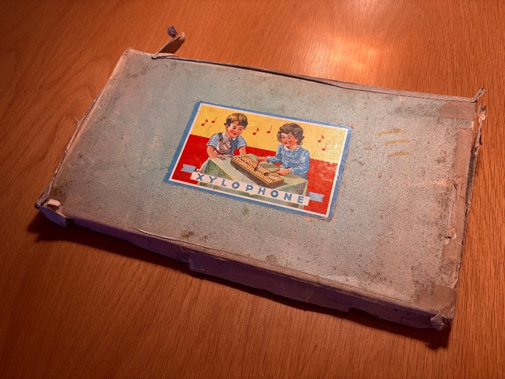 Xylofoon VINTAGE zeldzaam ca. 1940 in Originele Doos, Ophalen of Verzenden