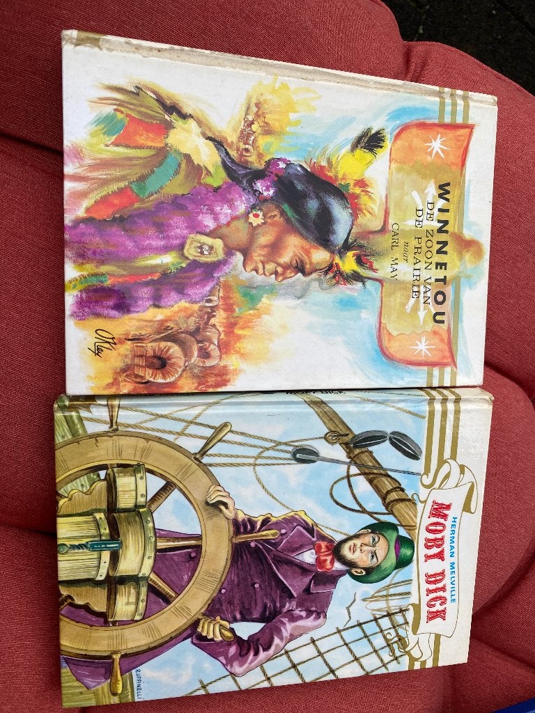 Winnetou en moby dick, Ophalen, Gelezen, Carl May en Herman Melville