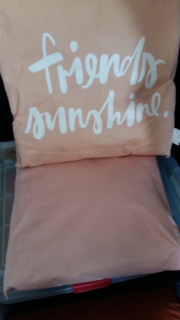 7 leuke nieuwe buiten/binnen kussens, oranje en roze, Ophalen, Nieuw, Overige kleuren, Vierkant