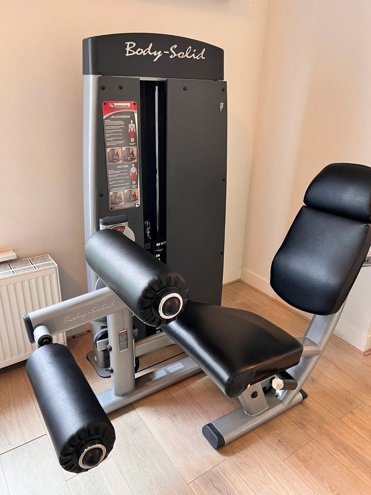 body solid leg extensions/leg curl 2 in 1, Sport en Fitness, Ophalen of Verzenden, Zo goed als nieuw, Benen, Overige typen