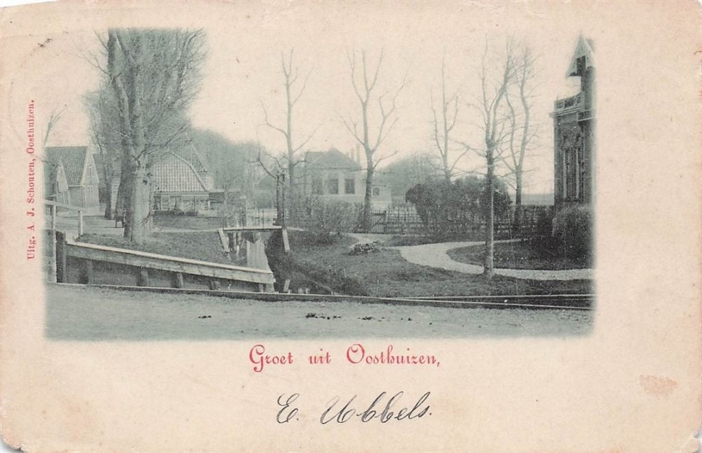 702-498-039 Groet Uit Oosthuizen, Verzamelen, Ophalen of Verzenden, Voor 1920, Noord-Holland