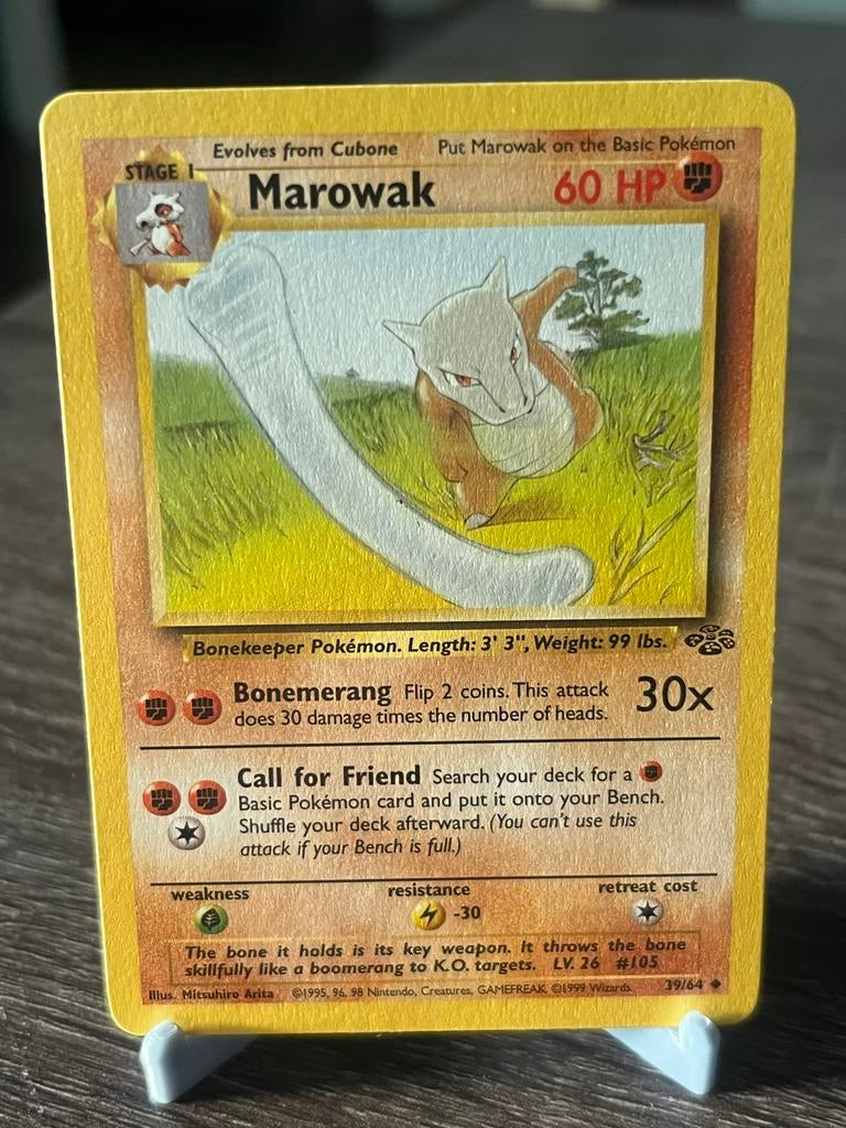 Marowak (39/64) - Jungle  - EX/Good, Ophalen of Verzenden, Gebruikt, Losse kaart