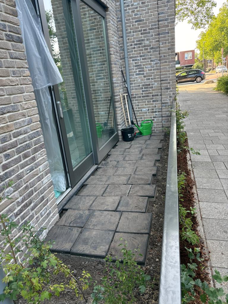 GRATIS Rubberen steen terrastegels tuintegels voor buiten, Tuin en Terras, Tegels en Klinkers, Ophalen, Gebruikt, Rubber, Minder dan 5 m²