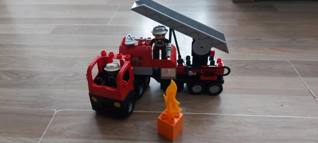 Duplo brandweerauto, Ophalen of Verzenden, Zo goed als nieuw, Duplo