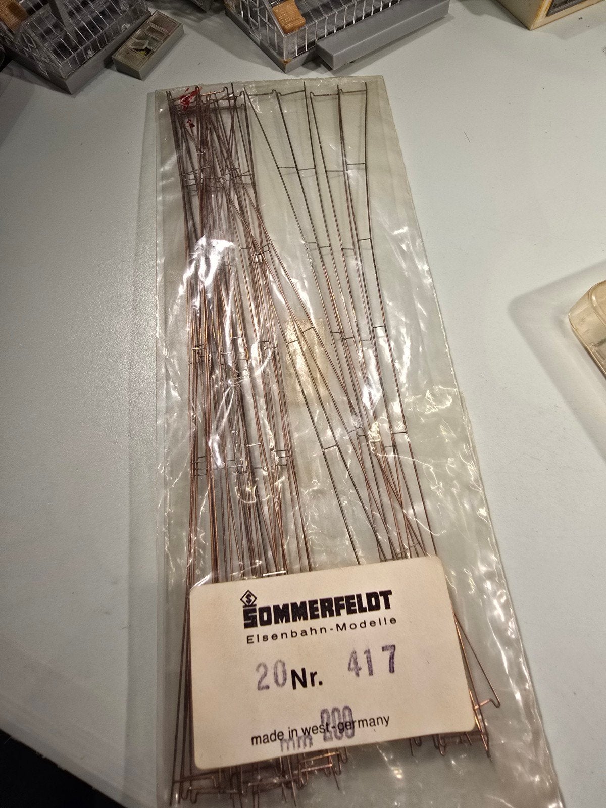 bovenleiding sommerfeldt 20x N spoor trein 1:160, Overige merken, Gelijkstroom, Overige typen, Nieuw
