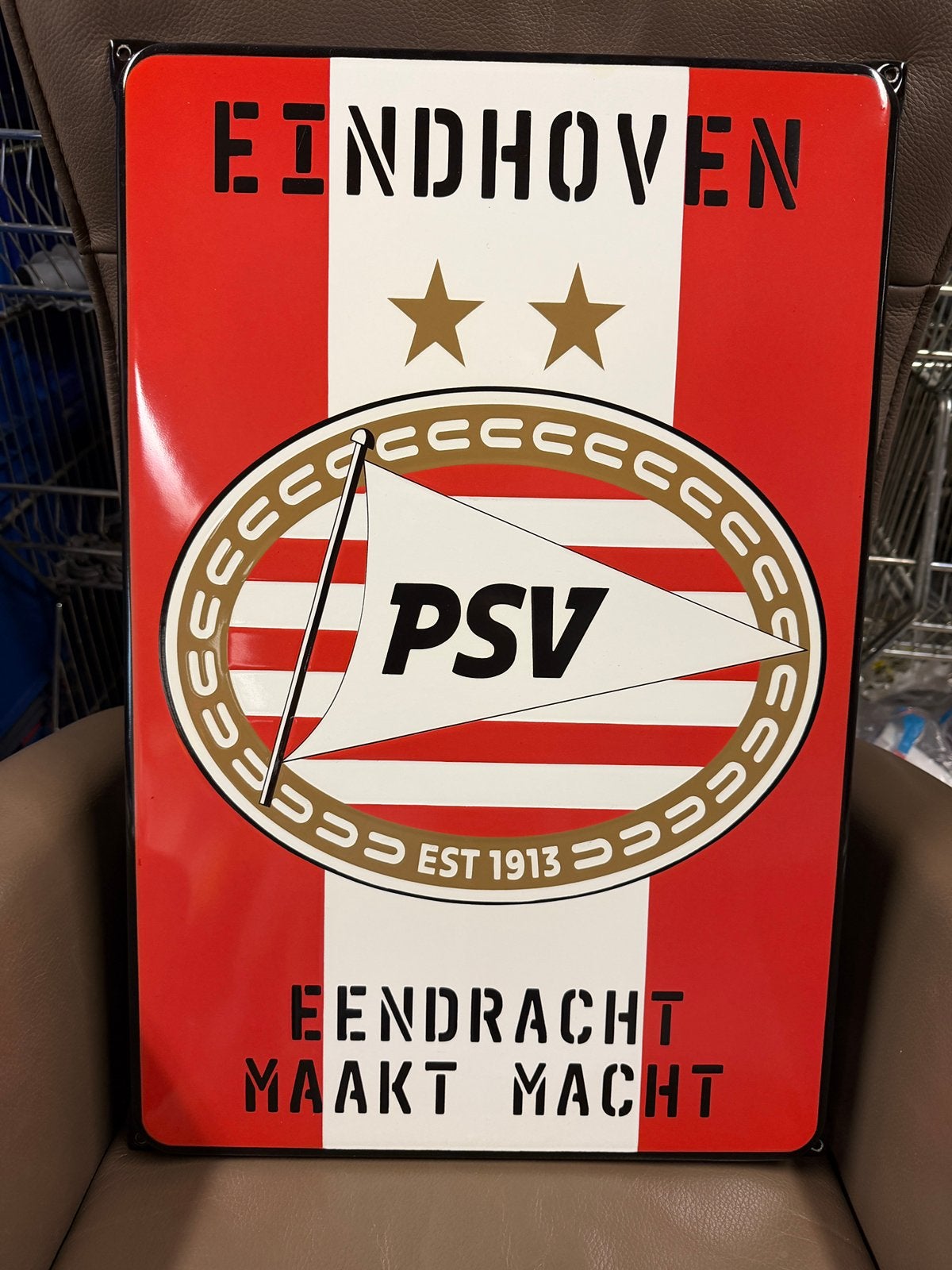 Nieuw emaille bord PSV beperkte eenmalige oplage 60x40cm !!!, Verzamelen, Merken en Reclamevoorwerpen, Ophalen of Verzenden, Nieuw