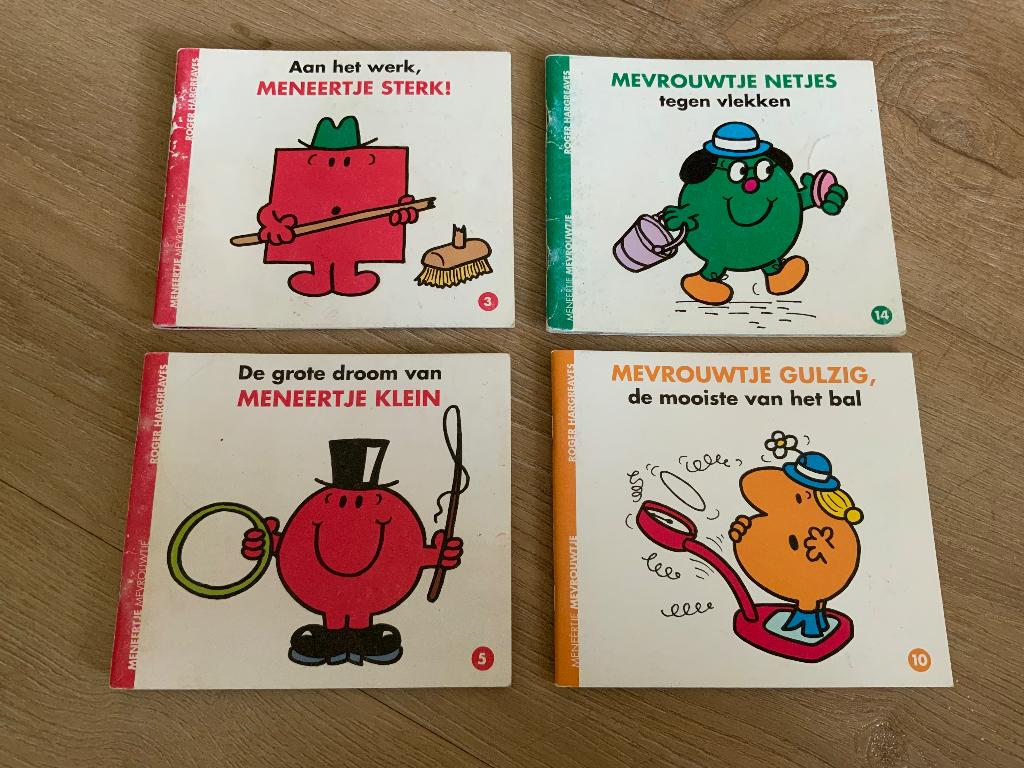 4 meneertje boekjes (hargreaves), Boeken, Ophalen of Verzenden, Gelezen, Fictie algemeen