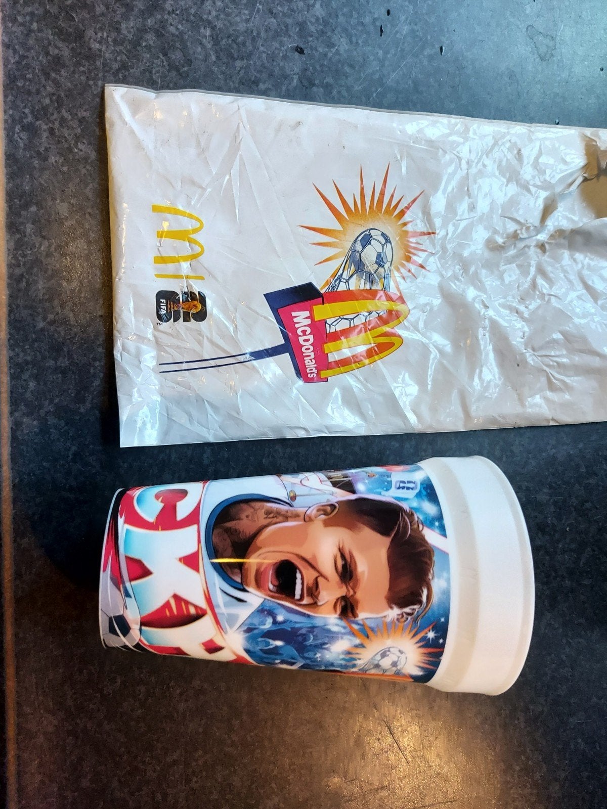 McDonald's WK 2006 Beckham verzamelbeker 470ml, Ophalen of Verzenden, Nieuw, Overige sporten, Overige typen