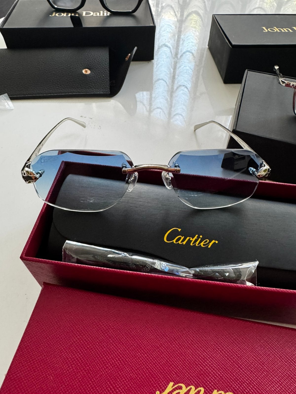 Cartier diamond cut blauw, Verzenden, Nieuw, Blauw, Overige merken
