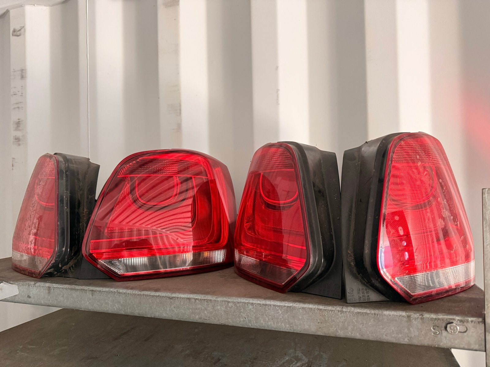Volkswagen Polo 6R Achterlichten (2009-2013) - Per stuk/set, Gebruikt, Volkswagen, ., Ophalen of Verzenden