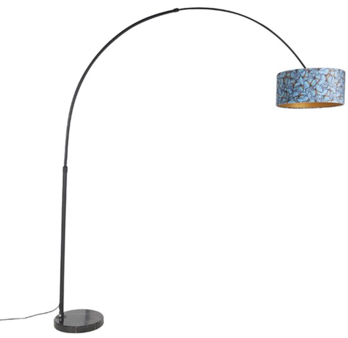 Booglamp met velours vlinderkap., Ophalen of Verzenden, Zo goed als nieuw, 150 tot 200 cm