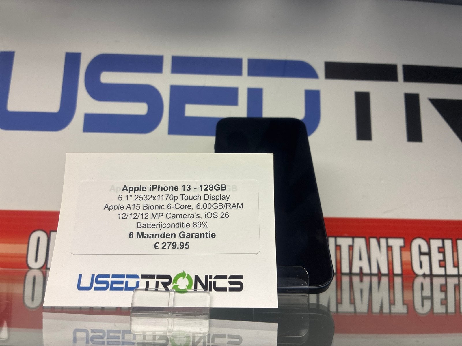 Apple iPhone 13 - 128GB - Zo goed als nieuw, Telecommunicatie, Mobiele telefoons | Apple iPhone, 128 GB, 89 %, Zwart, IPhone 13