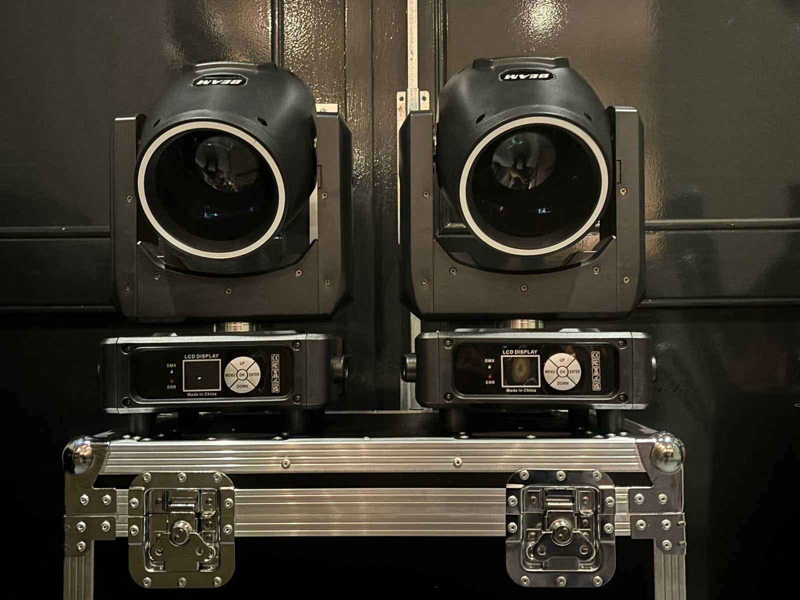 Movinghead beam 230 watt mini | set van 2 inc. case nieuw !!, Ophalen of Verzenden, Nieuw, Licht, Geluidgestuurd
