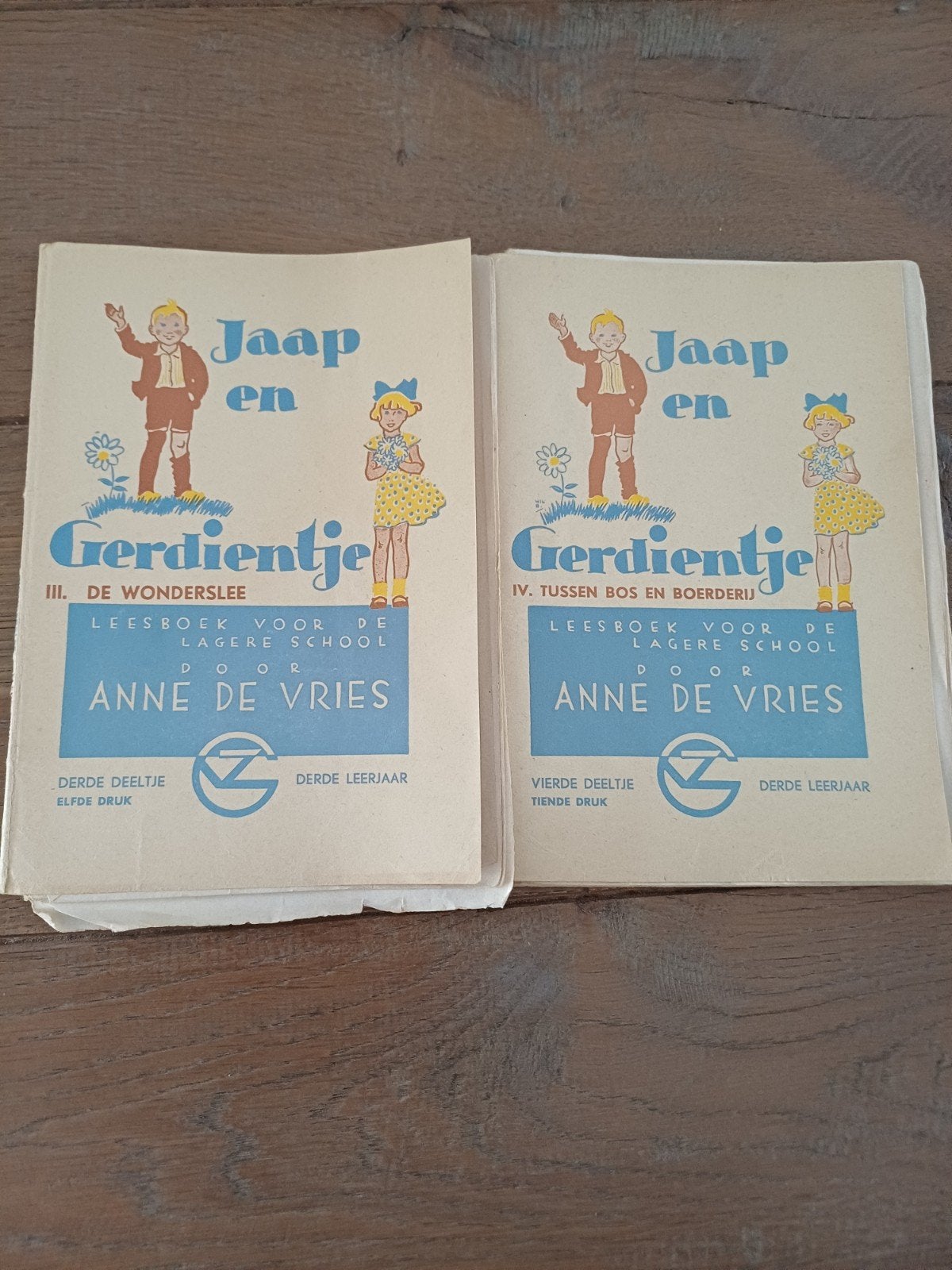 Jaap en Gerdientje leesboek, Ophalen, Gelezen, Anne de Vries, Prentenboek